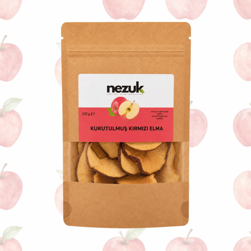 Nezuk Kurutulmuş Doğal Kırmızı Elma