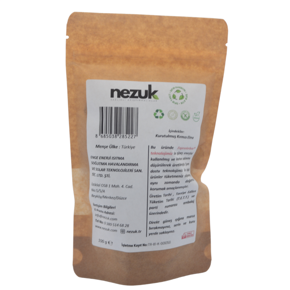 Nezuk Kurutulmuş Doğal Kırmızı Elma