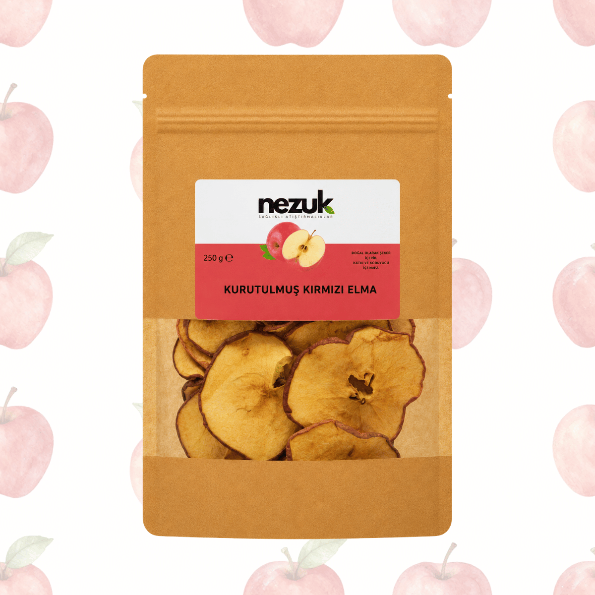 Nezuk Kurutulmuş Doğal Kırmızı Elma 250g