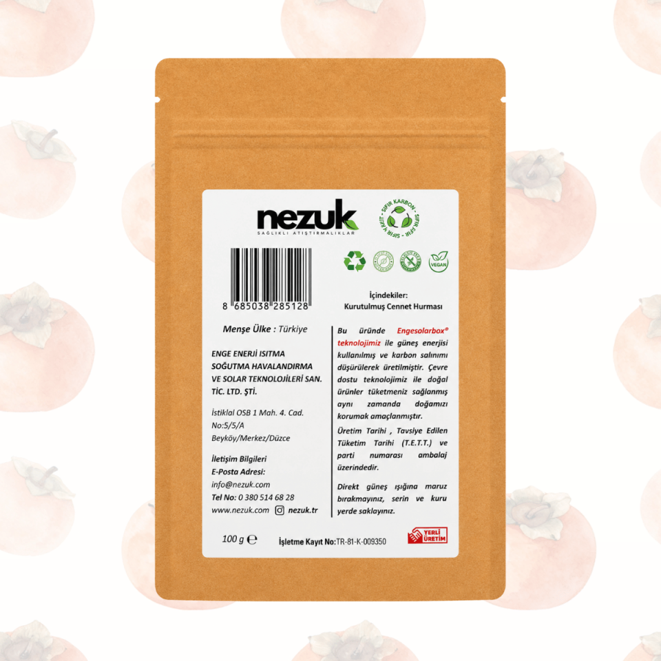 Nezuk Kurutulmuş Doğal Cennet Hurması-Cips