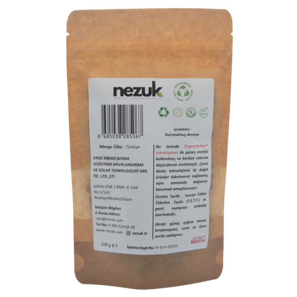 Nezuk Kurutulmuş Doğal Aronya