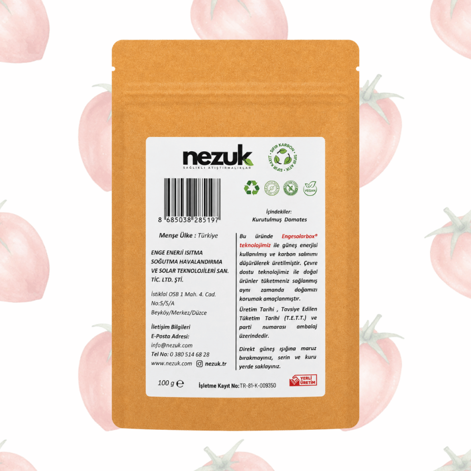 Nezuk Kurutulmuş Doğal Domates