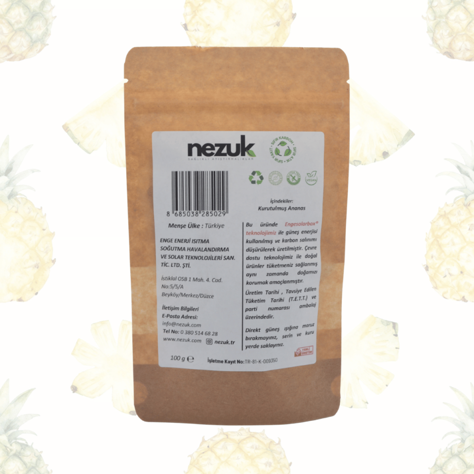 Nezuk Kurutulmuş Doğal Ananas Kabuğu (Çaylık)