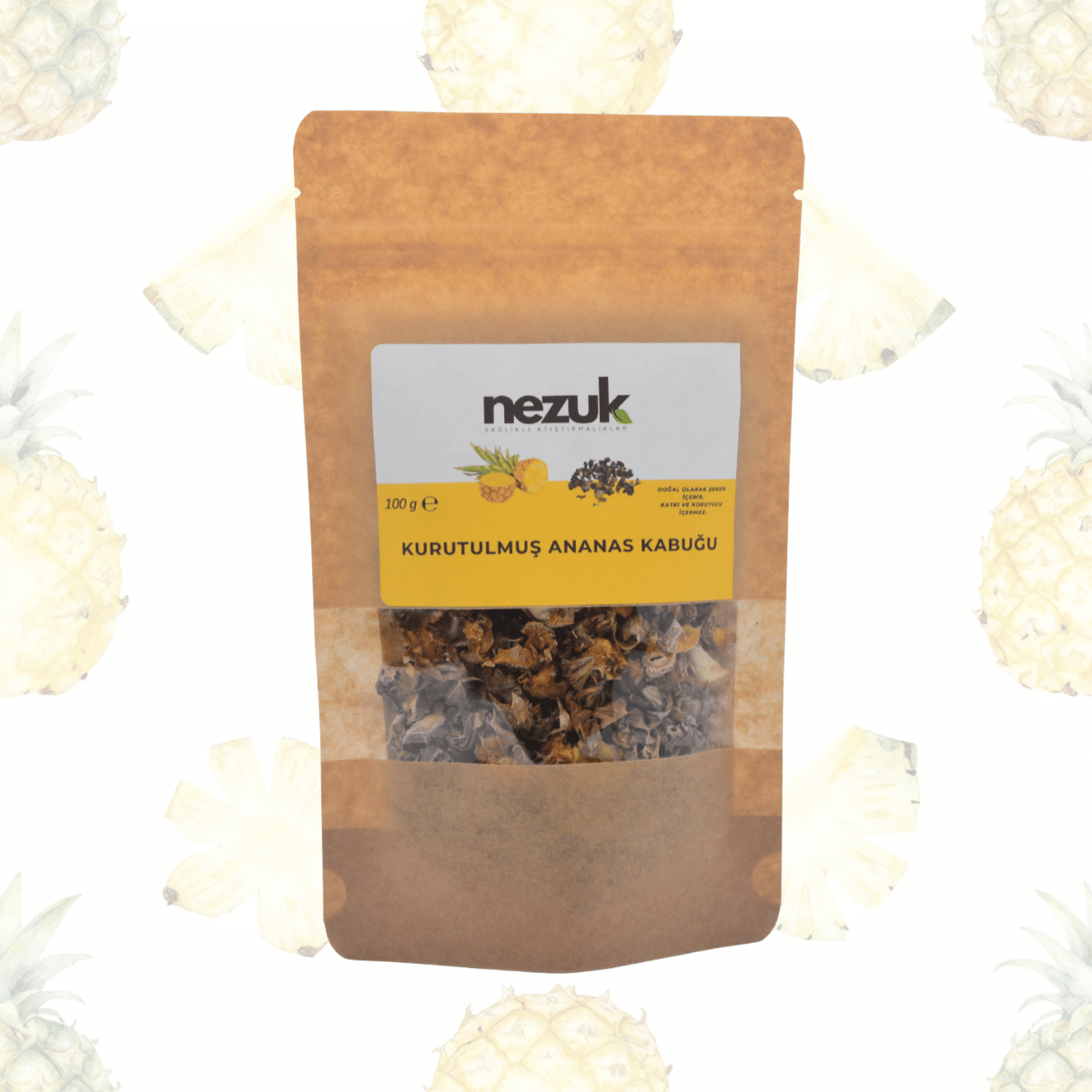 Nezuk Kurutulmuş Doğal Ananas Kabuğu (Çaylık)