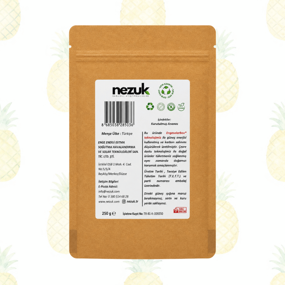 Nezuk Kurutulmuş Doğal Ananas 250g