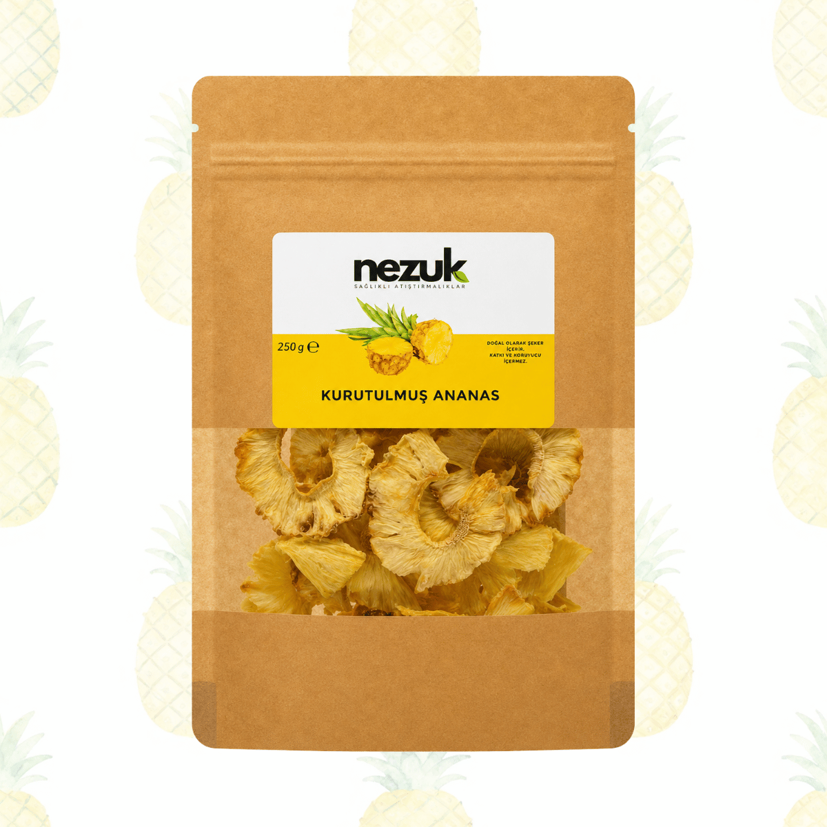 Nezuk Kurutulmuş Doğal Ananas 250g