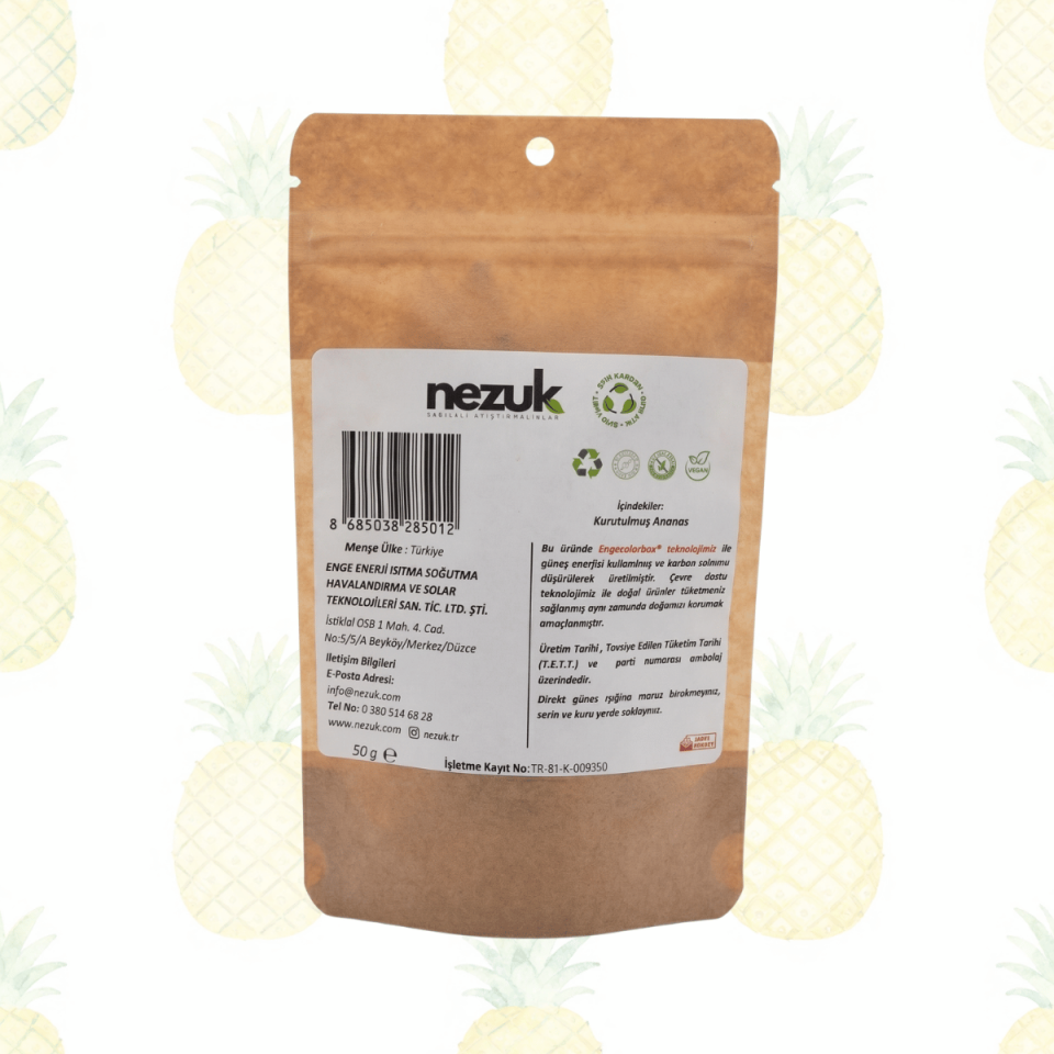 Nezuk Kurutulmuş Doğal Ananas 50g