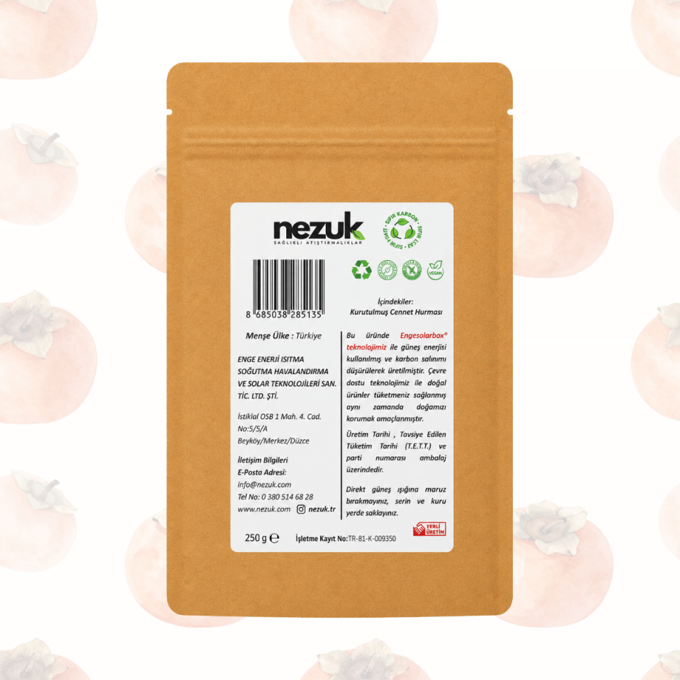 Nezuk Kurutulmuş Doğal Cennet Hurması-Cips 250g