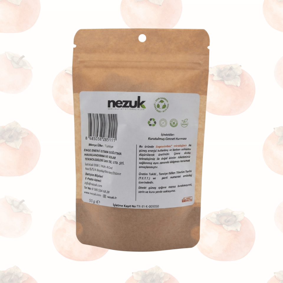 Nezuk Kurutulmuş Doğal Cennet Hurması-Cips 50g