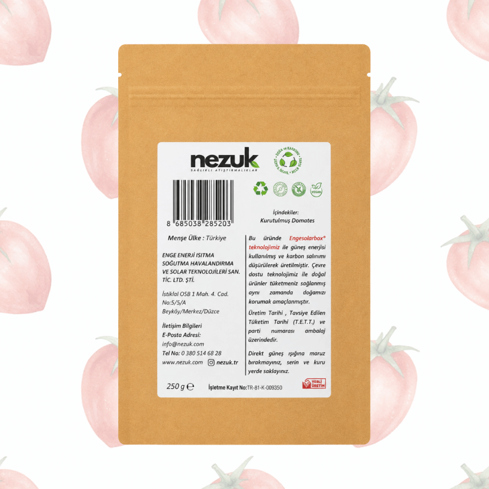Nezuk Kurutulmuş Doğal Domates 250g
