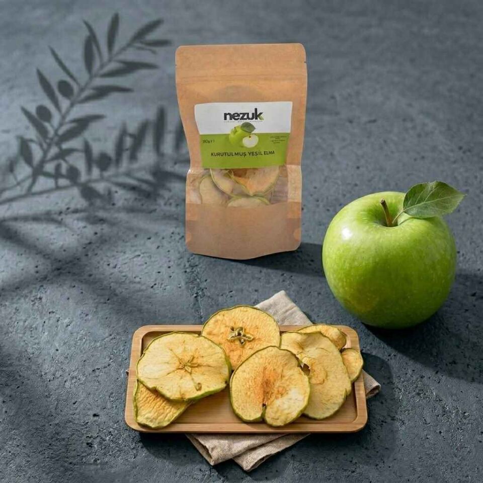 Nezuk Kurutulmuş Doğal Yeşil Elma 250g