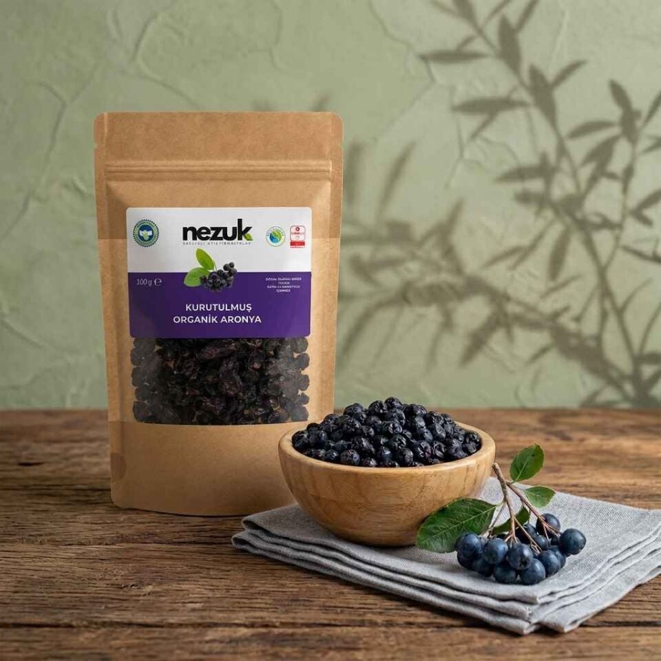 Nezuk Kurutulmuş Organik Aronya 100g