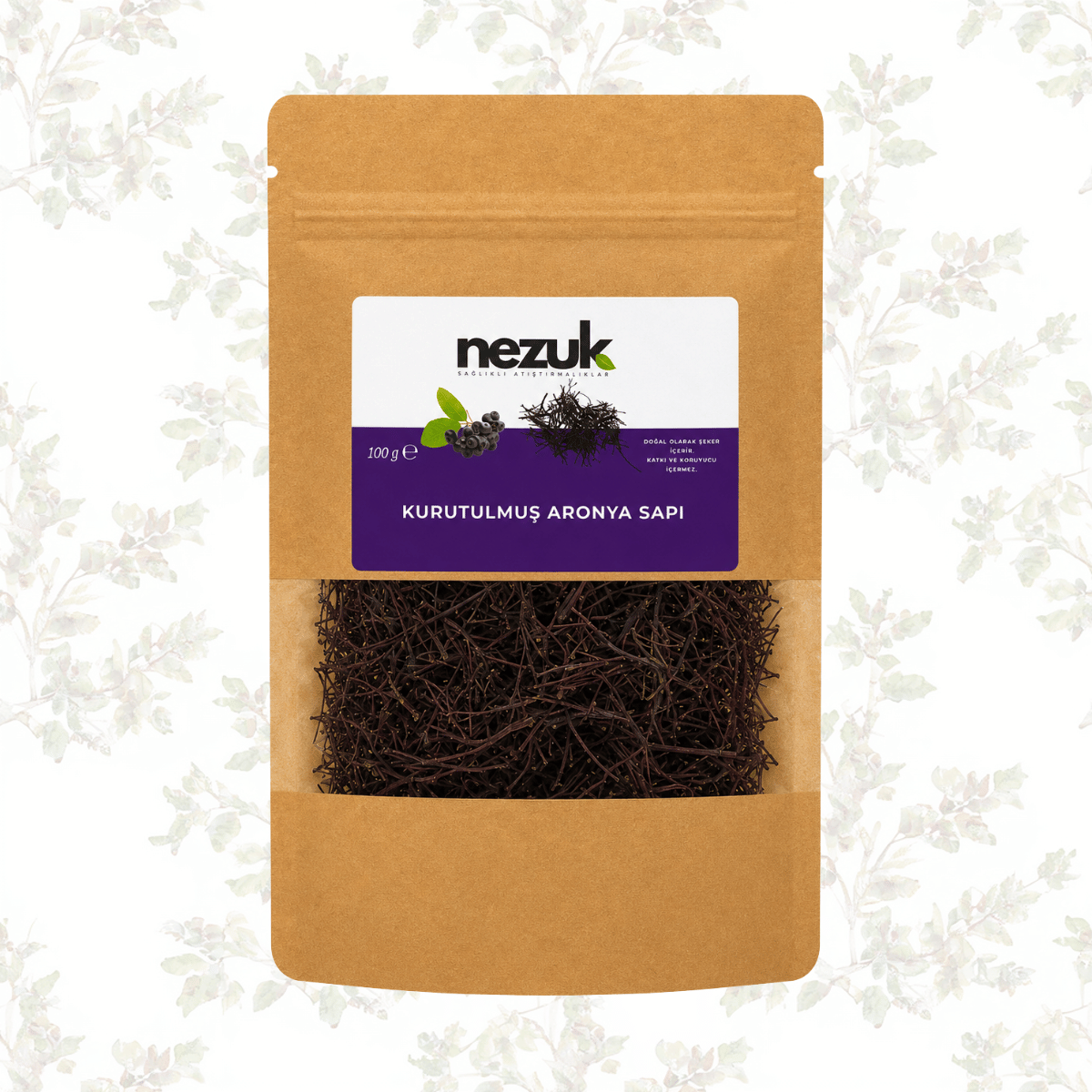 Nezuk Kurutulmuş Doğal Aronya Sapı (Çaylık)