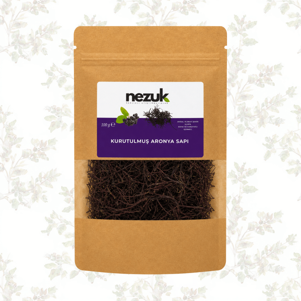 Nezuk Kurutulmuş Doğal Aronya Sapı (Çaylık)