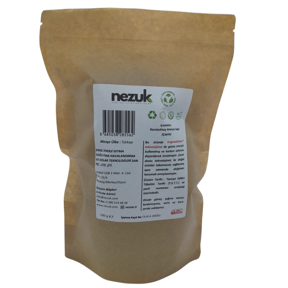 Nezuk Kurutulmuş Doğal Aronya Sapı (Çaylık)