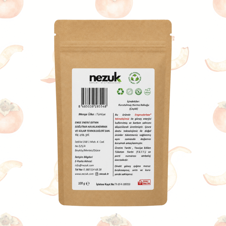 Nezuk Kurutulmuş Doğal Cennet Hurması Kabuğu (Çaylık)