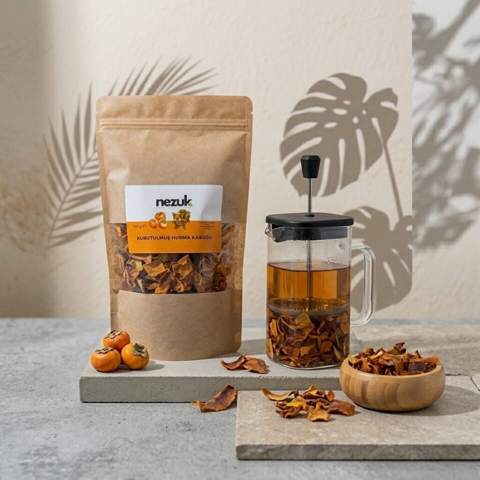 Nezuk Kurutulmuş Doğal Cennet Hurması Kabuğu (Çaylık) 250g