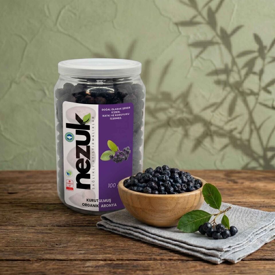 Nezuk Kurutulmuş Organik Aronya-PET 100g