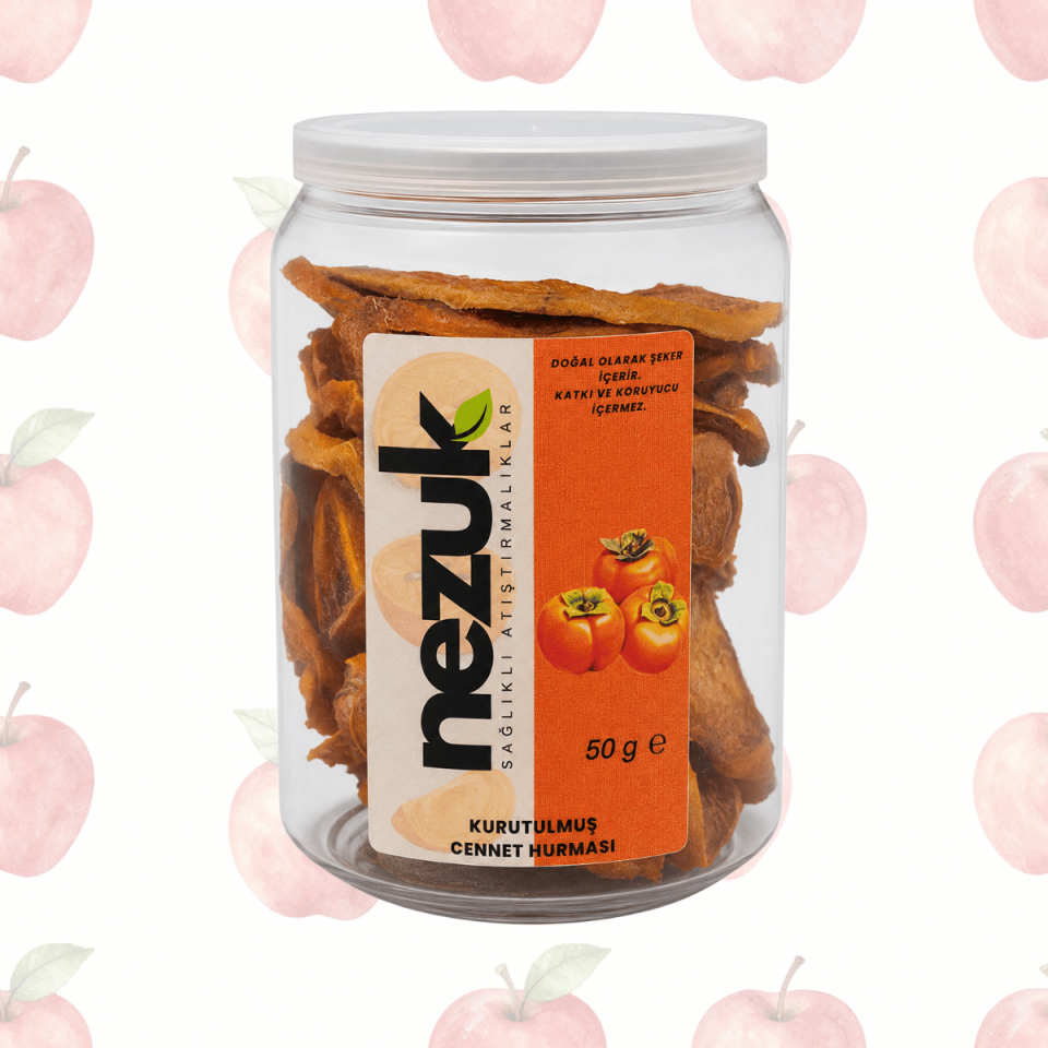 Nezuk Kurutulmuş Doğal Cennet Hurması-Cips-PET 50g