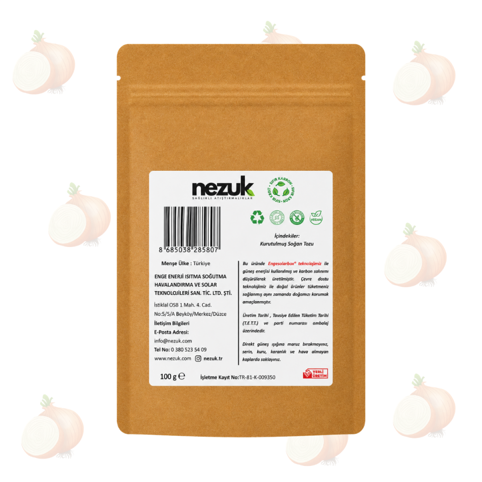 Nezuk Kurutulmuş Soğan Tozu-100 gr