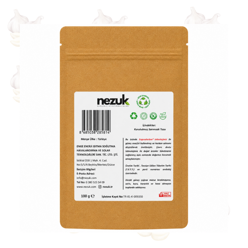 Nezuk Kurutulmuş Sarımsak Tozu-100 g